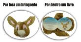 Livro de Pelúcia - Coelhinho , 12 páginas.