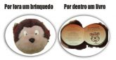Livro de Pelúcia - Ursinho , 12 páginas.